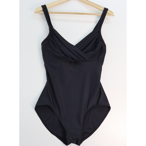 Magicsuit by Mirclesuit Black Estilo One Piece Swimsuit with Built in Bra Sz 10 - Picture 1 of 8